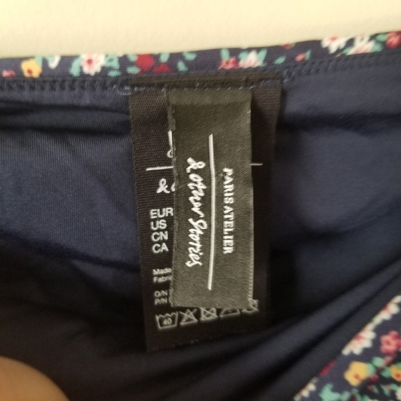 & Other Stories High Waist Floral Bikini Bottom Size 6 - Picture 4 of 6